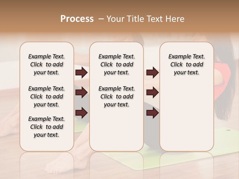 A Couple Of Women Sitting On Top Of Yoga Mats PowerPoint Template