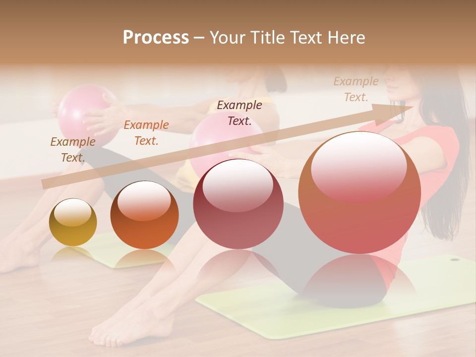 A Couple Of Women Sitting On Top Of Yoga Mats PowerPoint Template