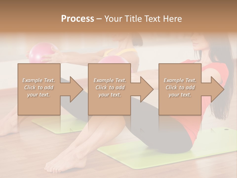 A Couple Of Women Sitting On Top Of Yoga Mats PowerPoint Template