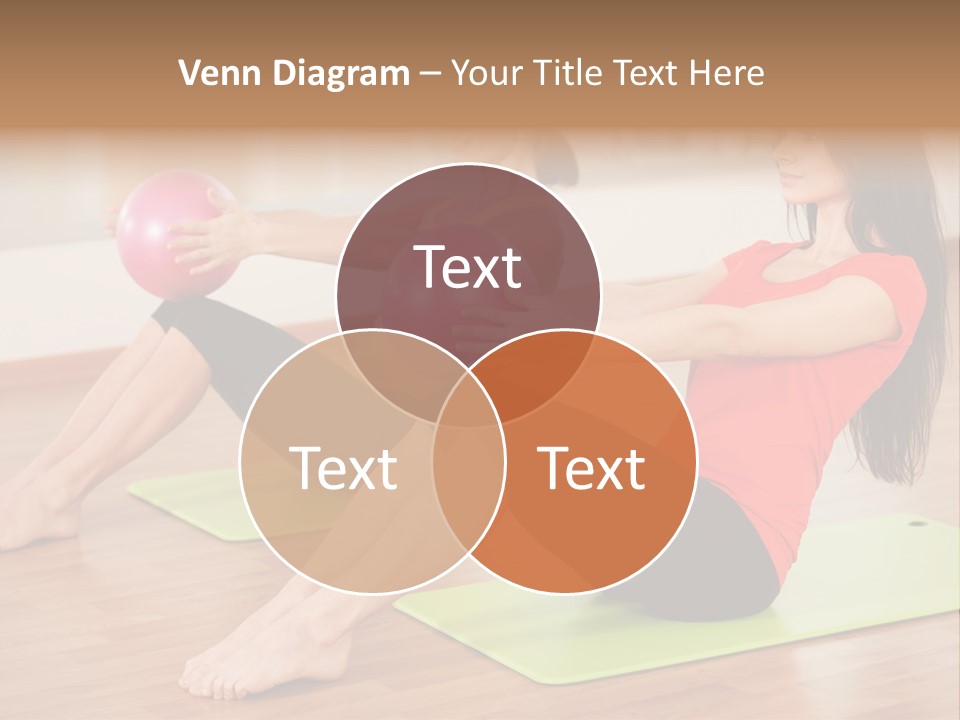 A Couple Of Women Sitting On Top Of Yoga Mats PowerPoint Template