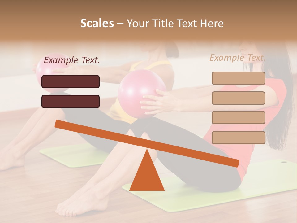 A Couple Of Women Sitting On Top Of Yoga Mats PowerPoint Template