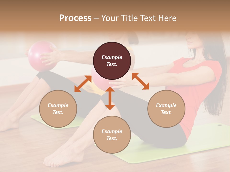 A Couple Of Women Sitting On Top Of Yoga Mats PowerPoint Template