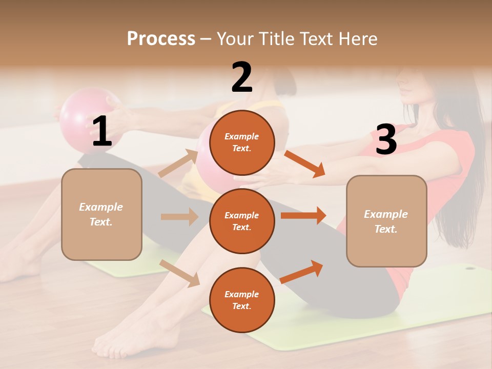 A Couple Of Women Sitting On Top Of Yoga Mats PowerPoint Template