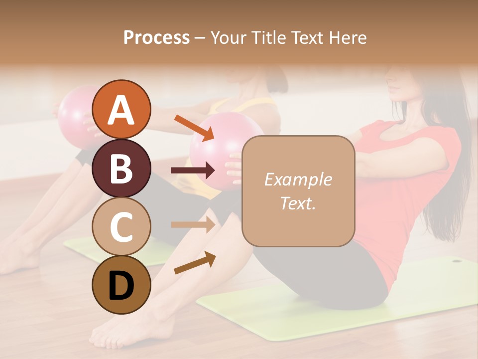 A Couple Of Women Sitting On Top Of Yoga Mats PowerPoint Template