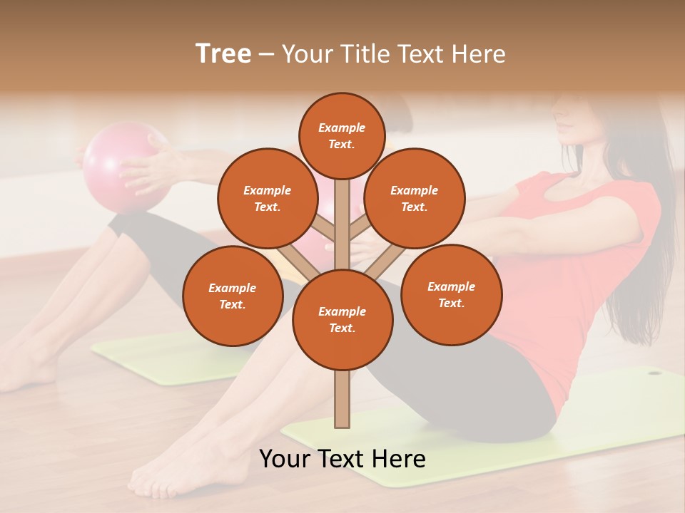 A Couple Of Women Sitting On Top Of Yoga Mats PowerPoint Template