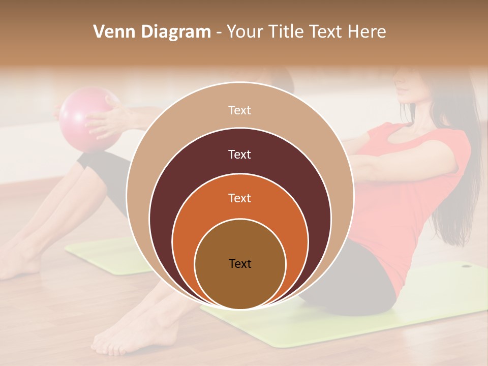 A Couple Of Women Sitting On Top Of Yoga Mats PowerPoint Template