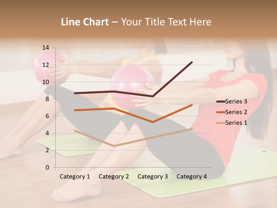A Couple Of Women Sitting On Top Of Yoga Mats PowerPoint Template