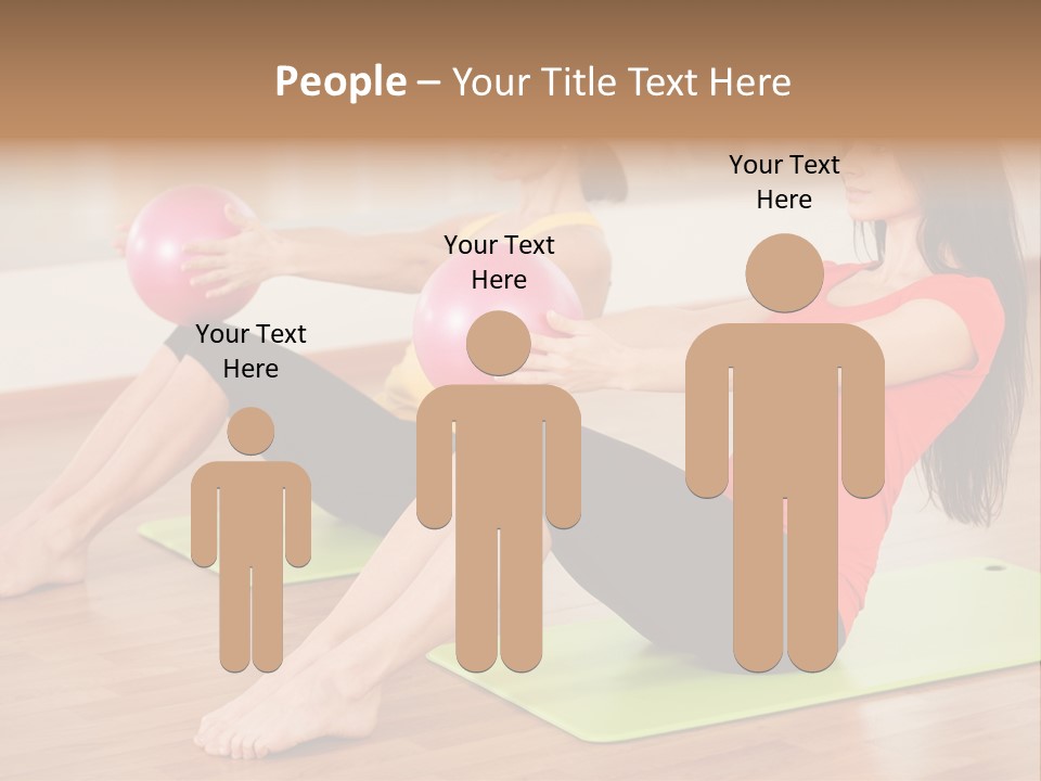 A Couple Of Women Sitting On Top Of Yoga Mats PowerPoint Template
