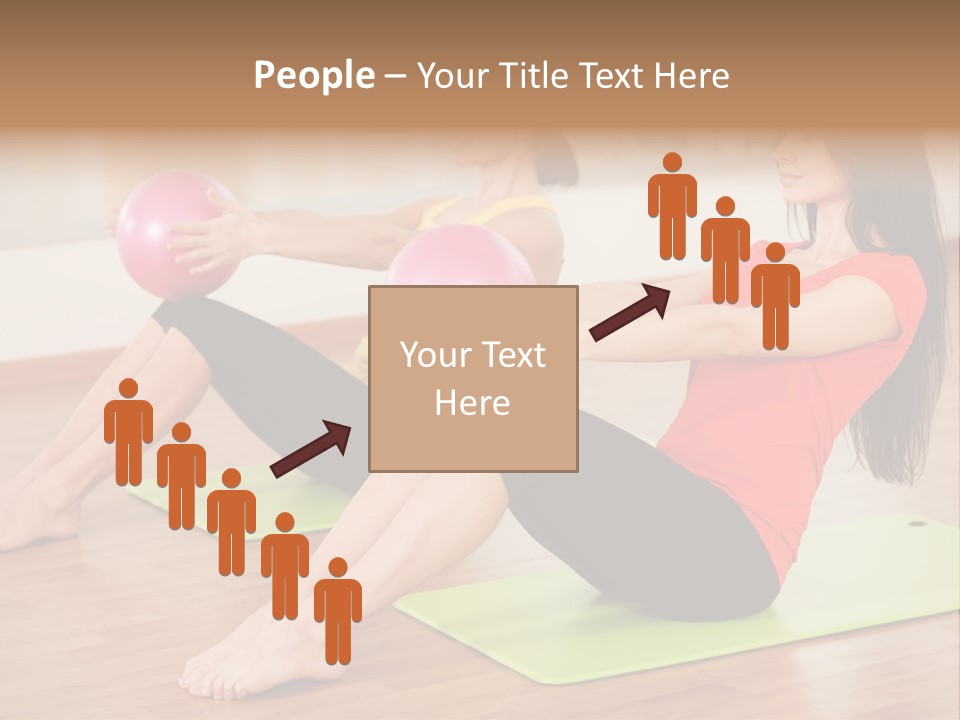 A Couple Of Women Sitting On Top Of Yoga Mats PowerPoint Template