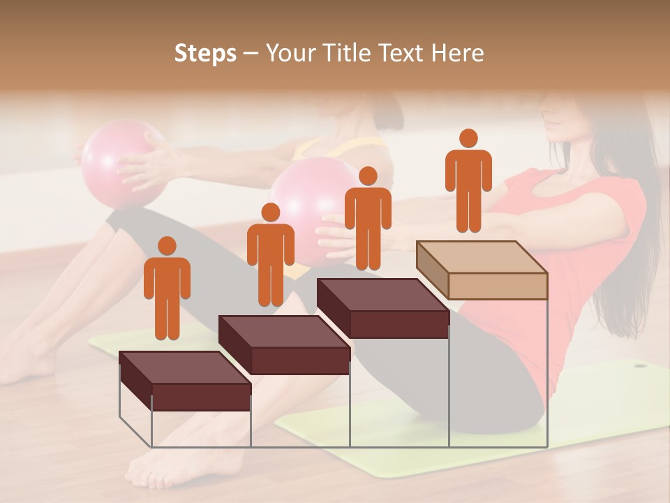 A Couple Of Women Sitting On Top Of Yoga Mats PowerPoint Template