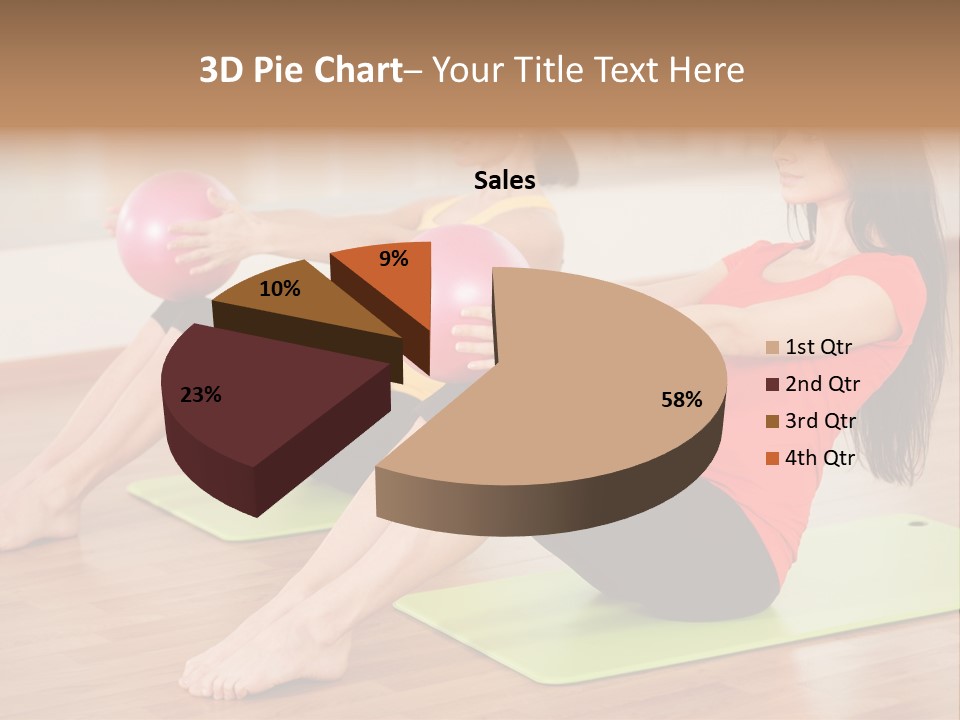 A Couple Of Women Sitting On Top Of Yoga Mats PowerPoint Template