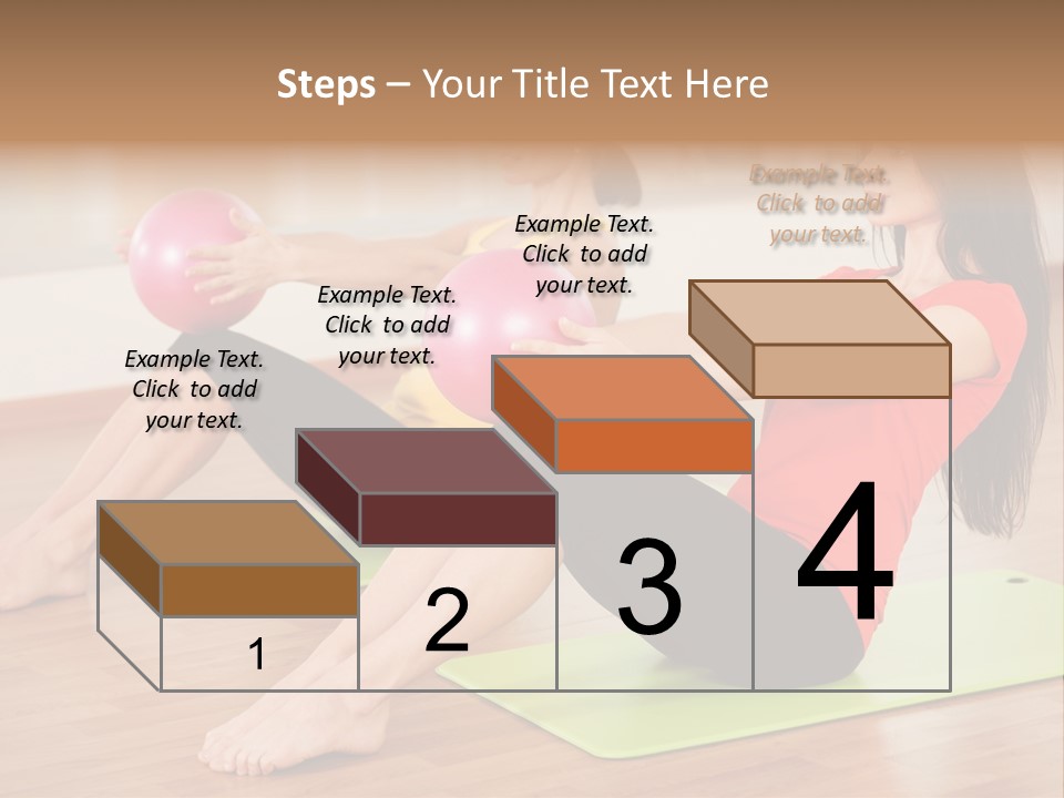 A Couple Of Women Sitting On Top Of Yoga Mats PowerPoint Template