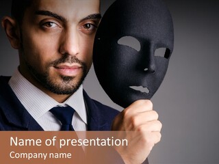 Businessman Confidential Industrial PowerPoint Template