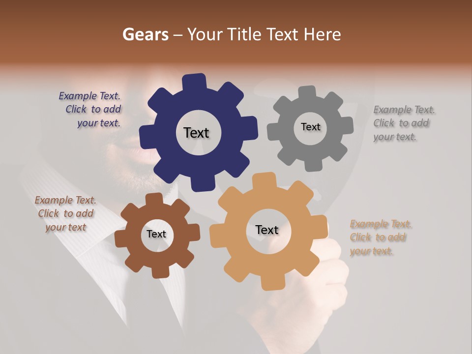 Businessman Confidential Industrial PowerPoint Template