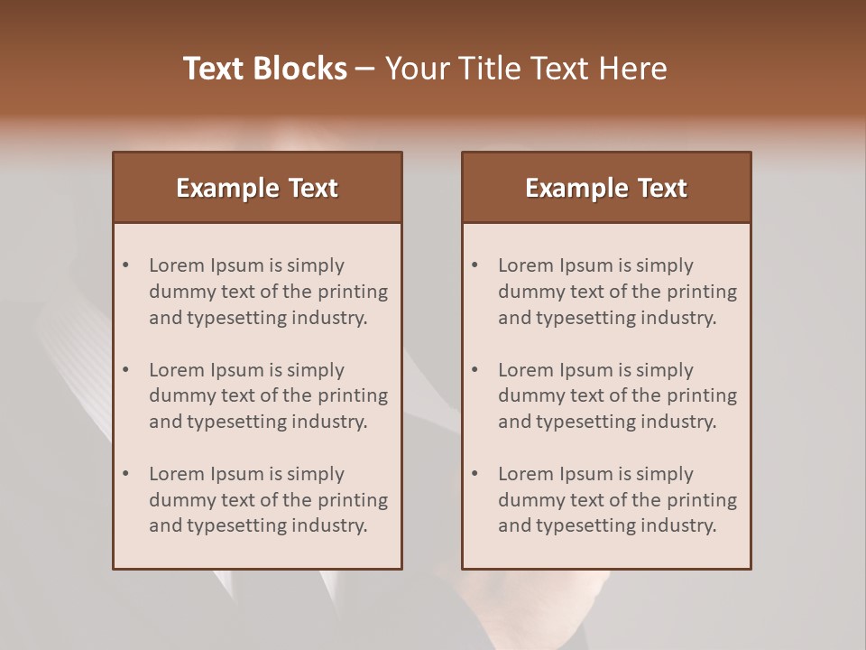 Businessman Confidential Industrial PowerPoint Template