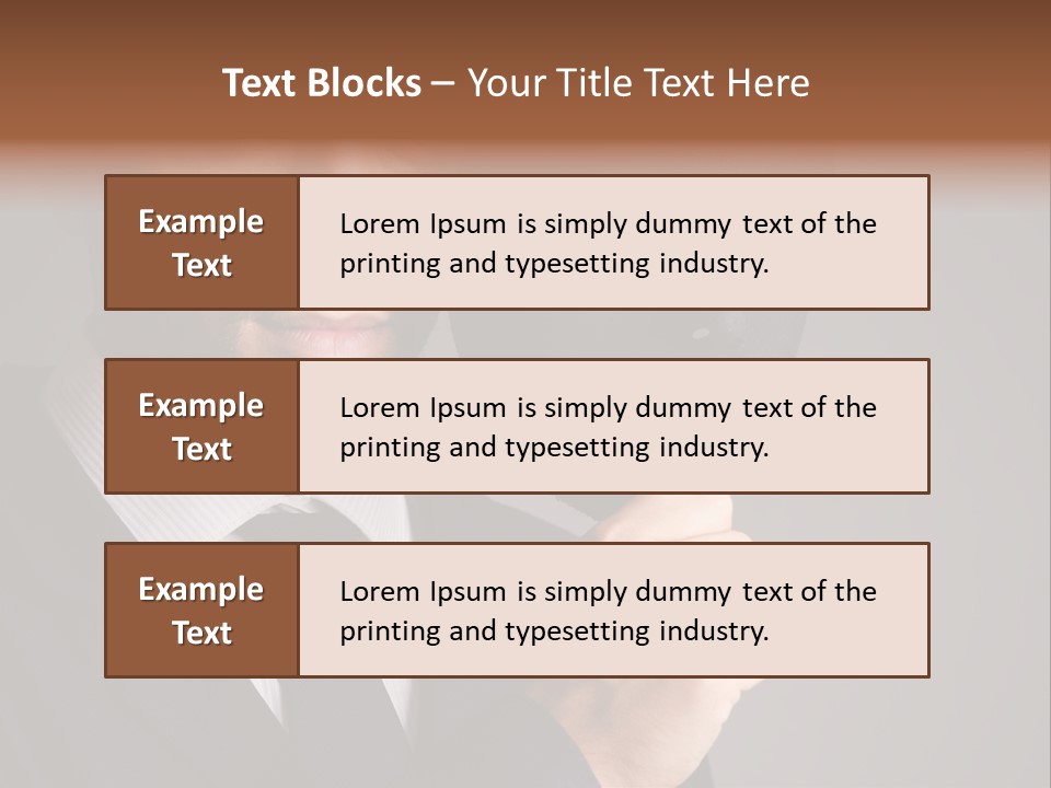 Businessman Confidential Industrial PowerPoint Template