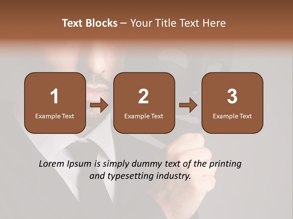 Businessman Confidential Industrial PowerPoint Template