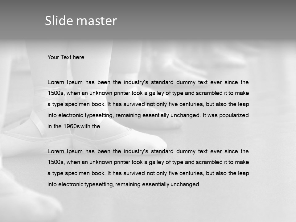 Ballet Human Practice PowerPoint Template