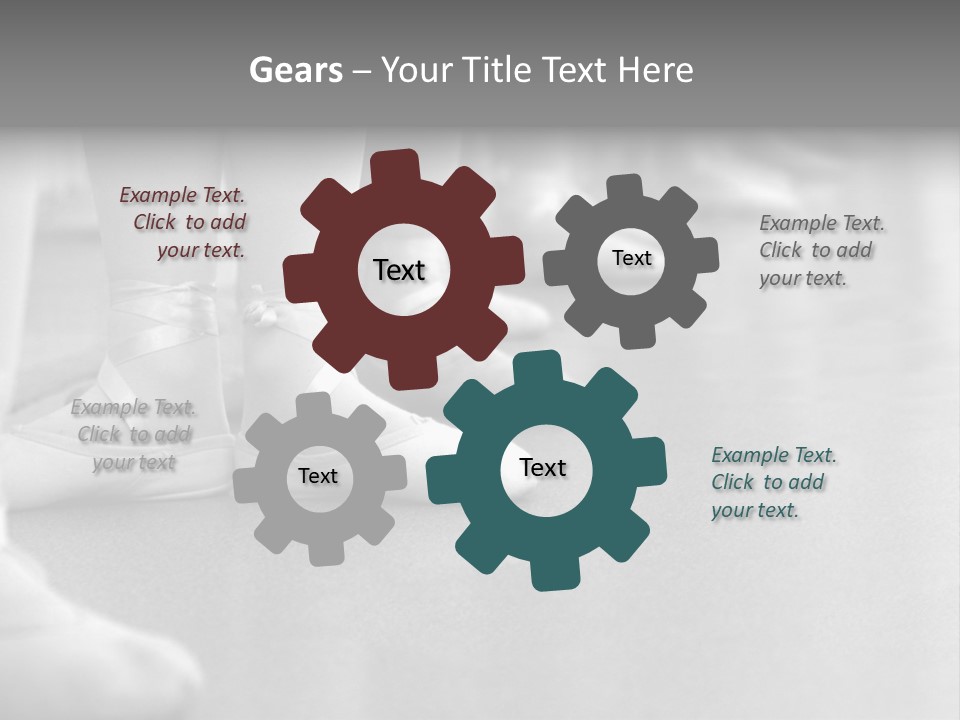 Ballet Human Practice PowerPoint Template