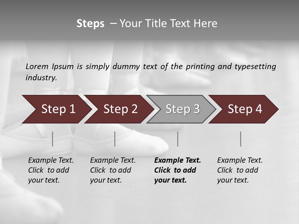 Ballet Human Practice PowerPoint Template