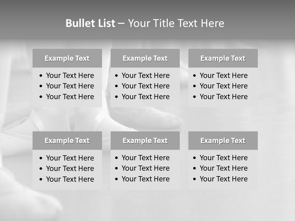 Ballet Human Practice PowerPoint Template