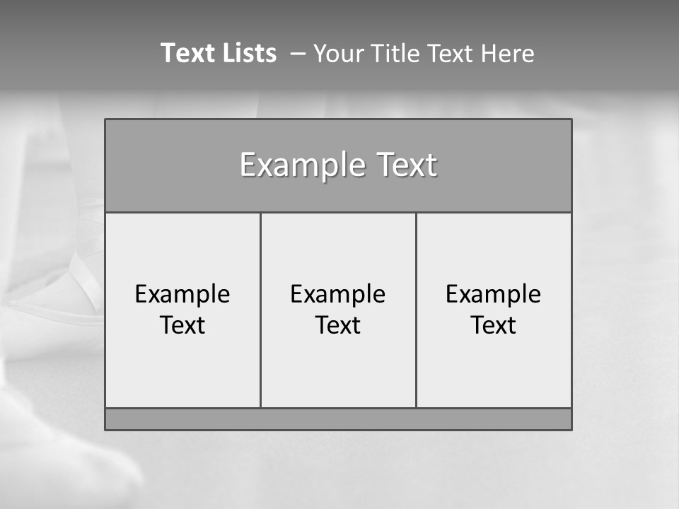 Ballet Human Practice PowerPoint Template