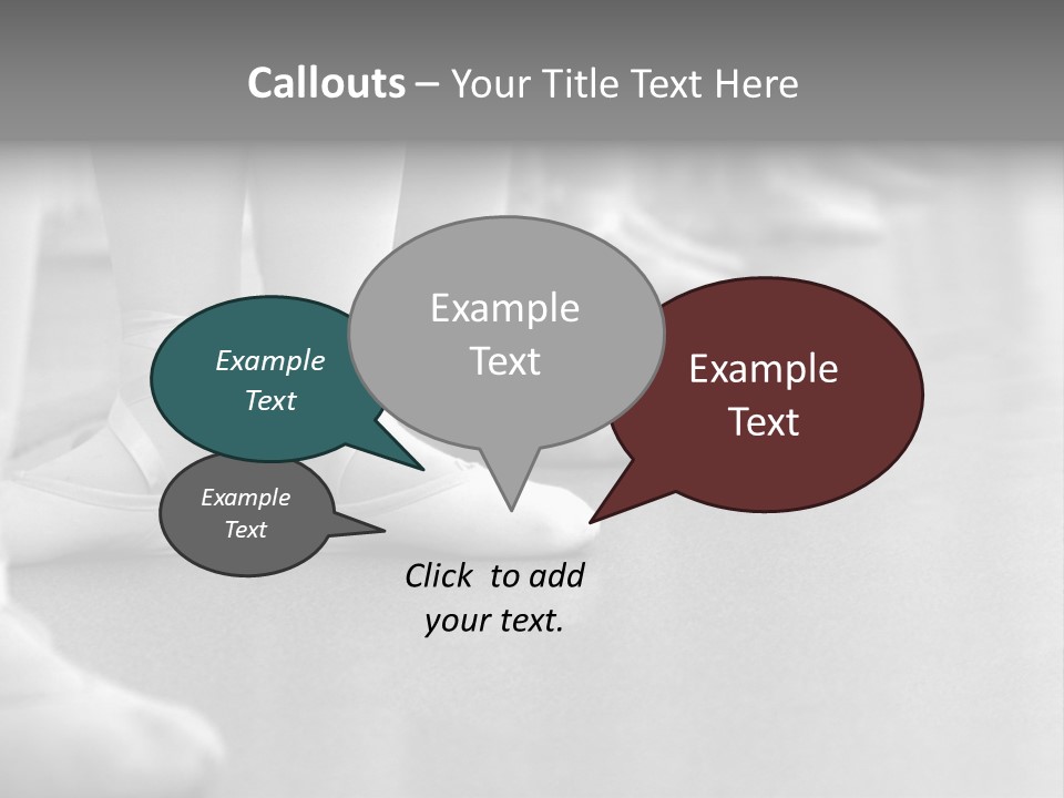 Ballet Human Practice PowerPoint Template