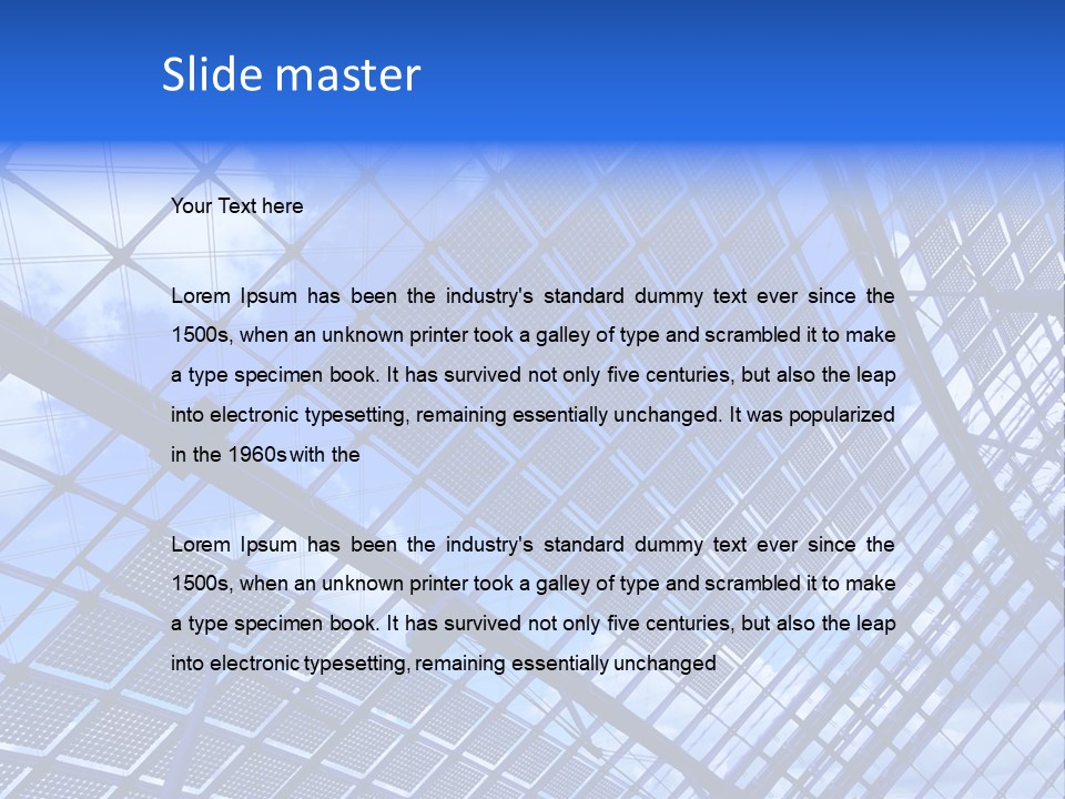 Indoor Railway Huge PowerPoint Template