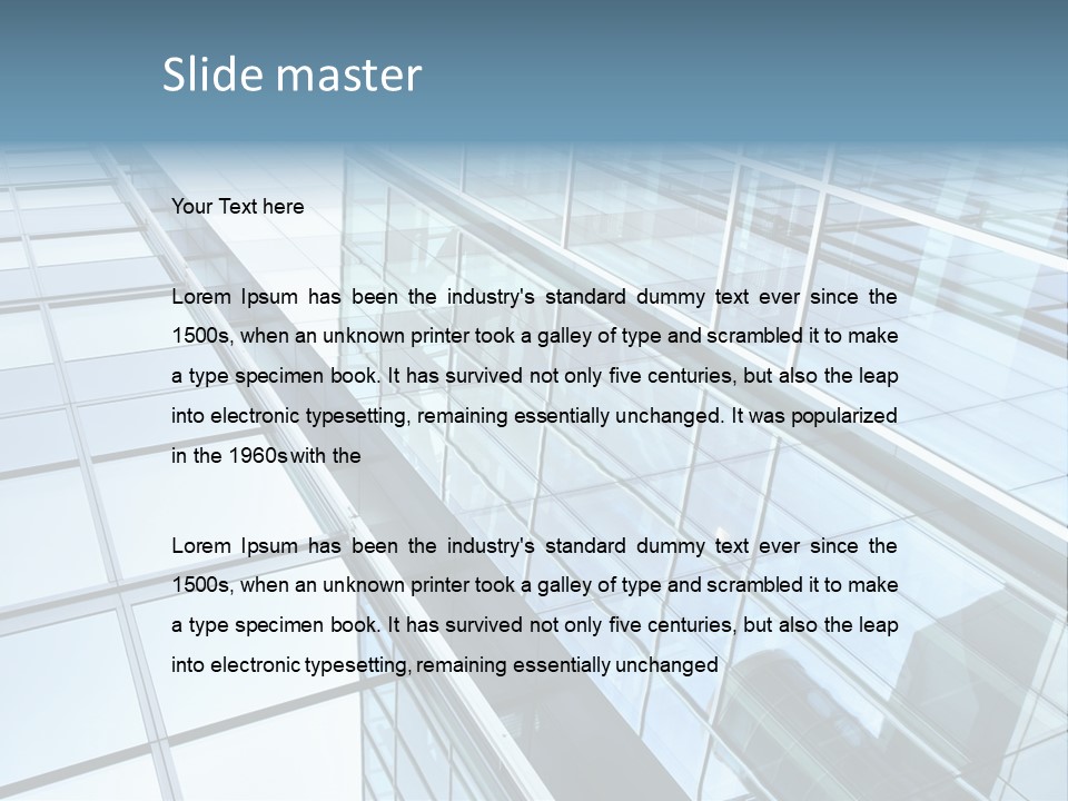 Glass Texture Frame PowerPoint Template