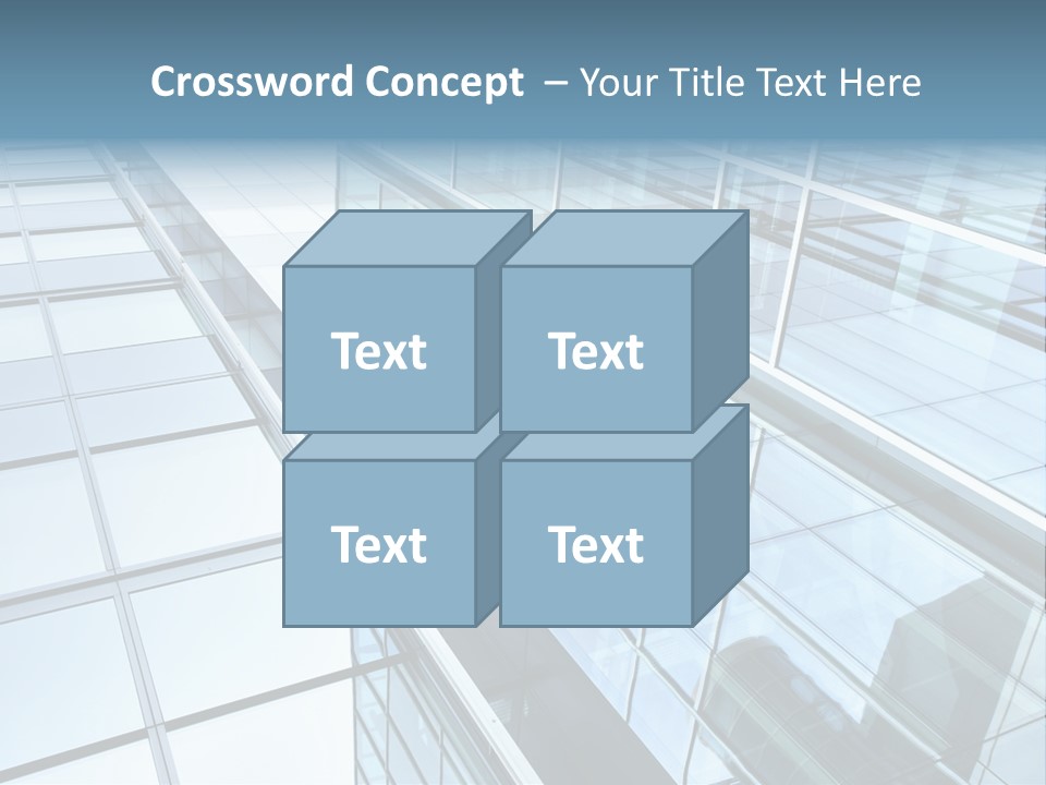Glass Texture Frame PowerPoint Template