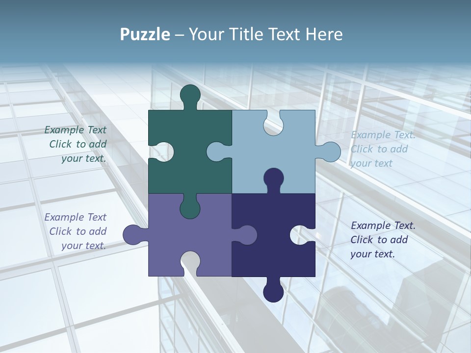 Glass Texture Frame PowerPoint Template