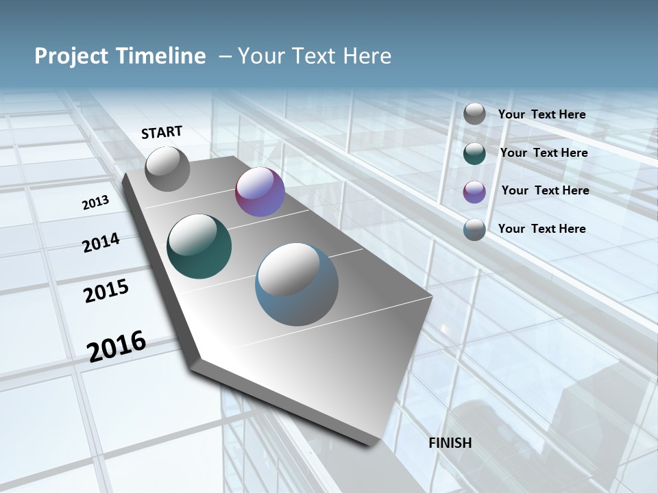Glass Texture Frame PowerPoint Template
