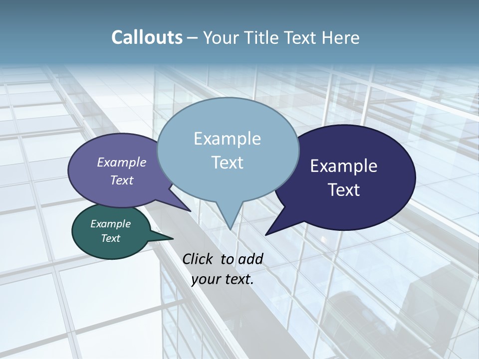 Glass Texture Frame PowerPoint Template