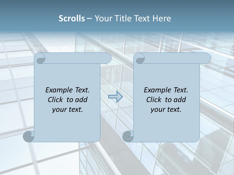 Glass Texture Frame PowerPoint Template
