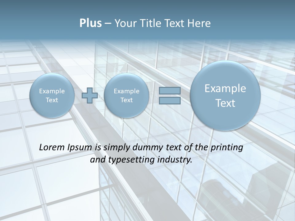 Glass Texture Frame PowerPoint Template