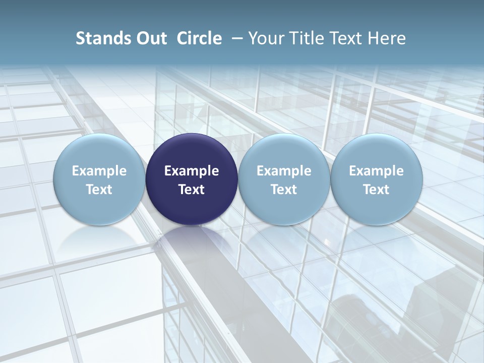 Glass Texture Frame PowerPoint Template