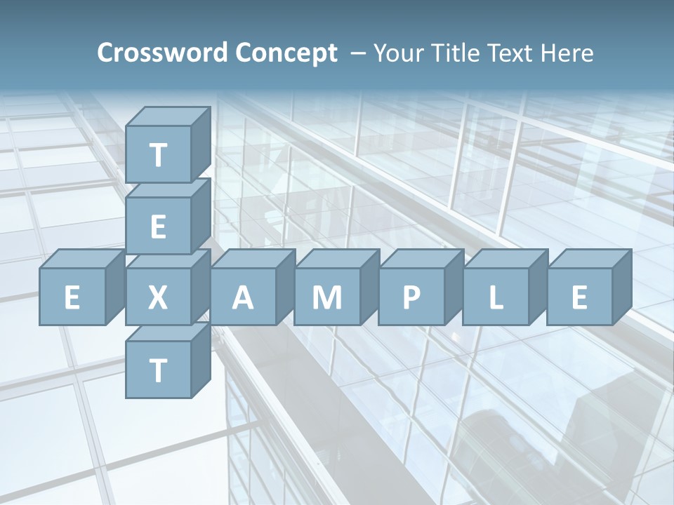 Glass Texture Frame PowerPoint Template