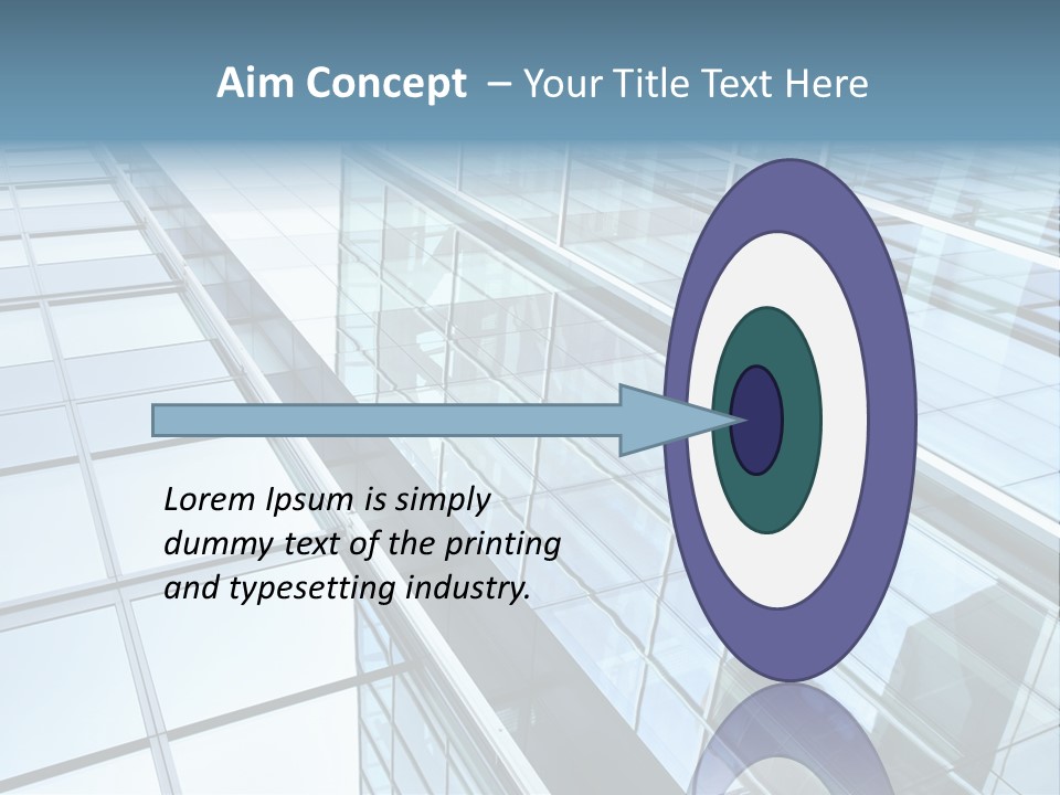 Glass Texture Frame PowerPoint Template
