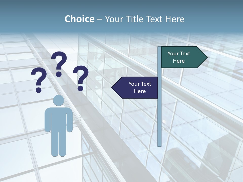 Glass Texture Frame PowerPoint Template