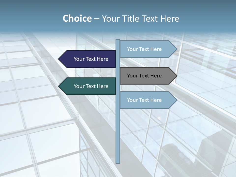 Glass Texture Frame PowerPoint Template