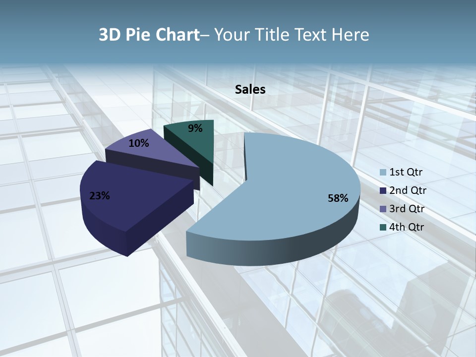 Glass Texture Frame PowerPoint Template