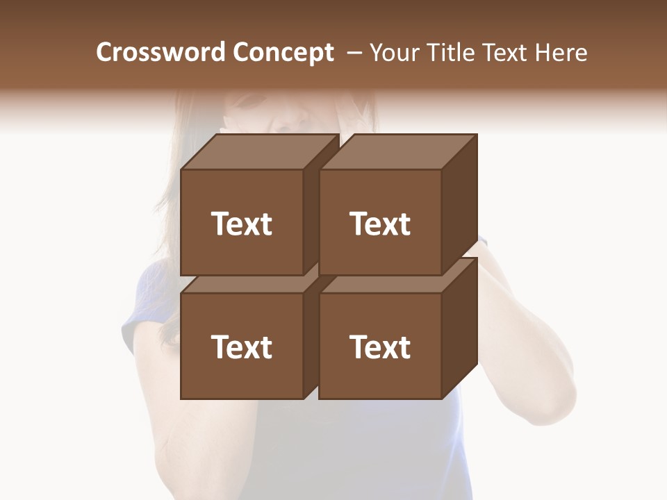 Ask Gesturing Expression PowerPoint Template