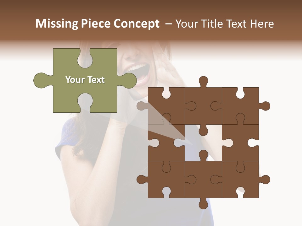 Ask Gesturing Expression PowerPoint Template