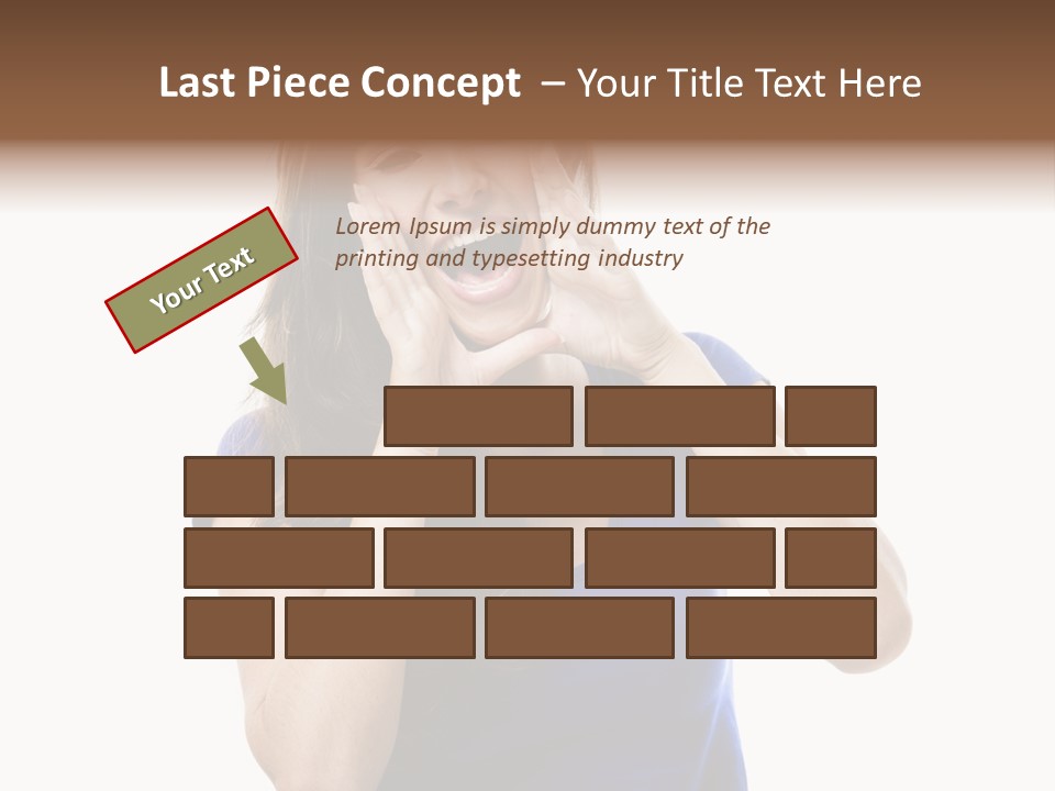 Ask Gesturing Expression PowerPoint Template