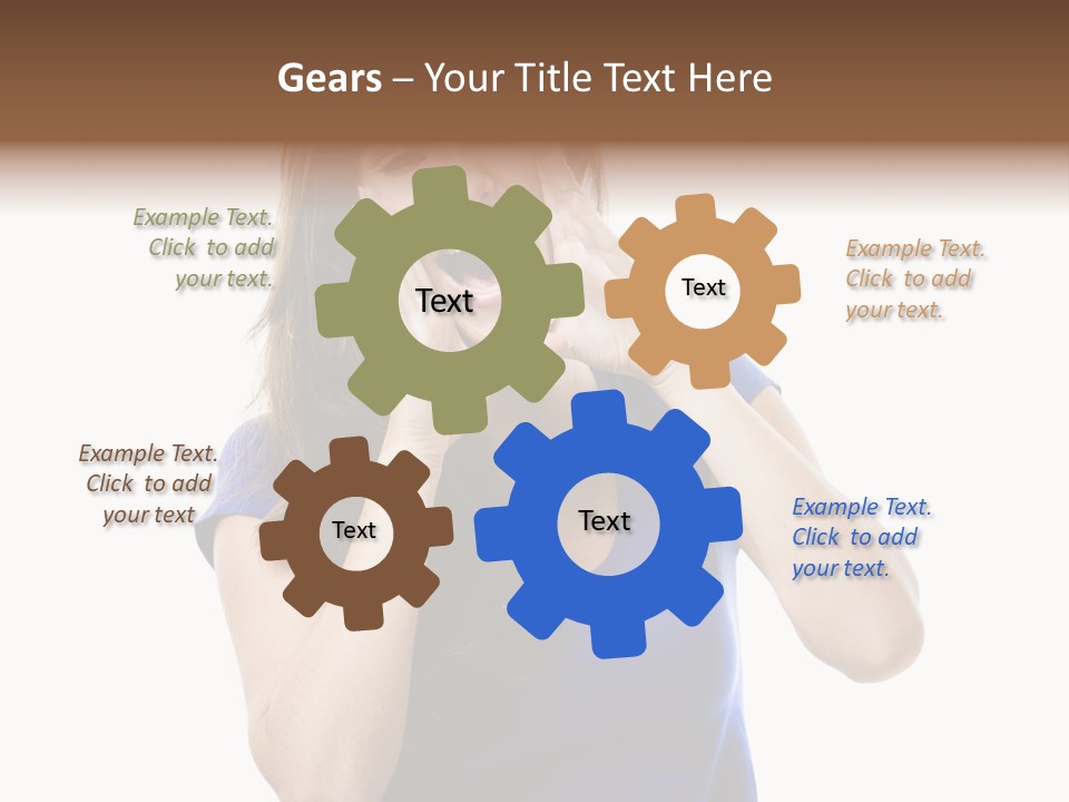 Ask Gesturing Expression PowerPoint Template