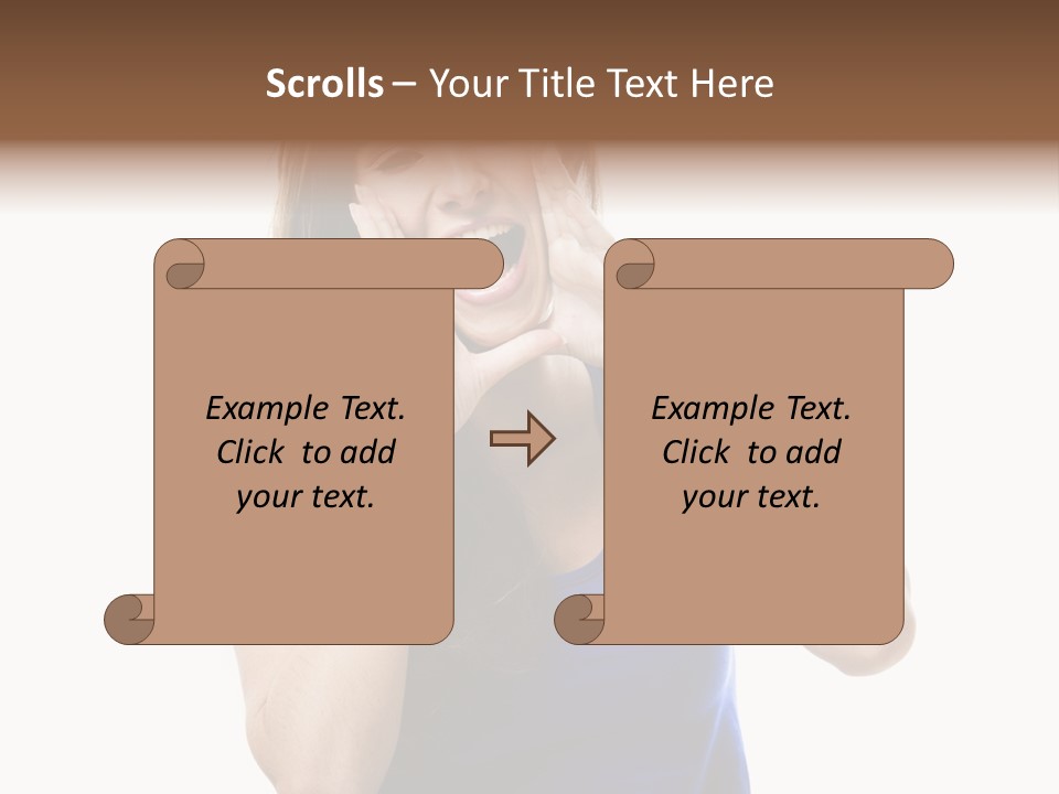Ask Gesturing Expression PowerPoint Template