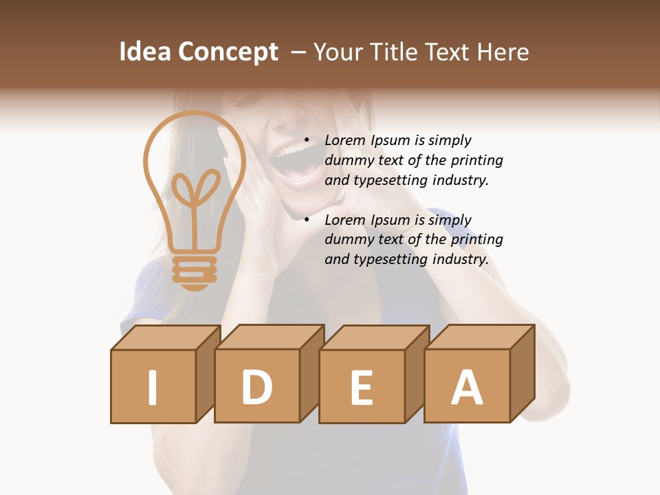 Ask Gesturing Expression PowerPoint Template