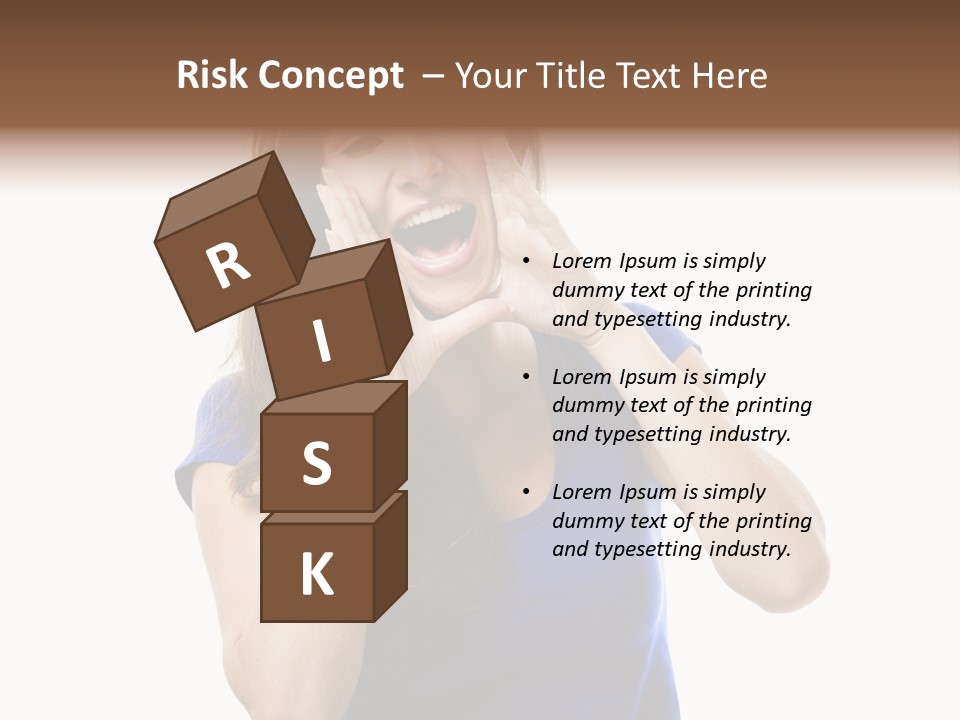 Ask Gesturing Expression PowerPoint Template