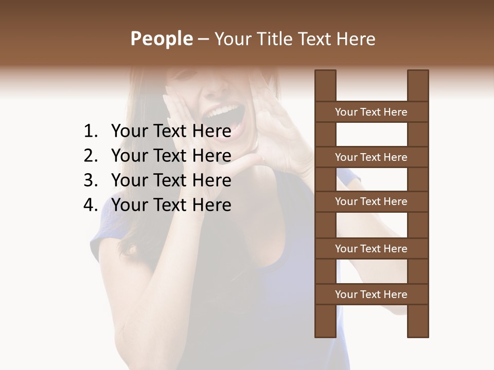 Ask Gesturing Expression PowerPoint Template