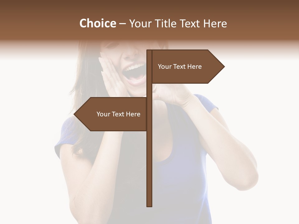 Ask Gesturing Expression PowerPoint Template